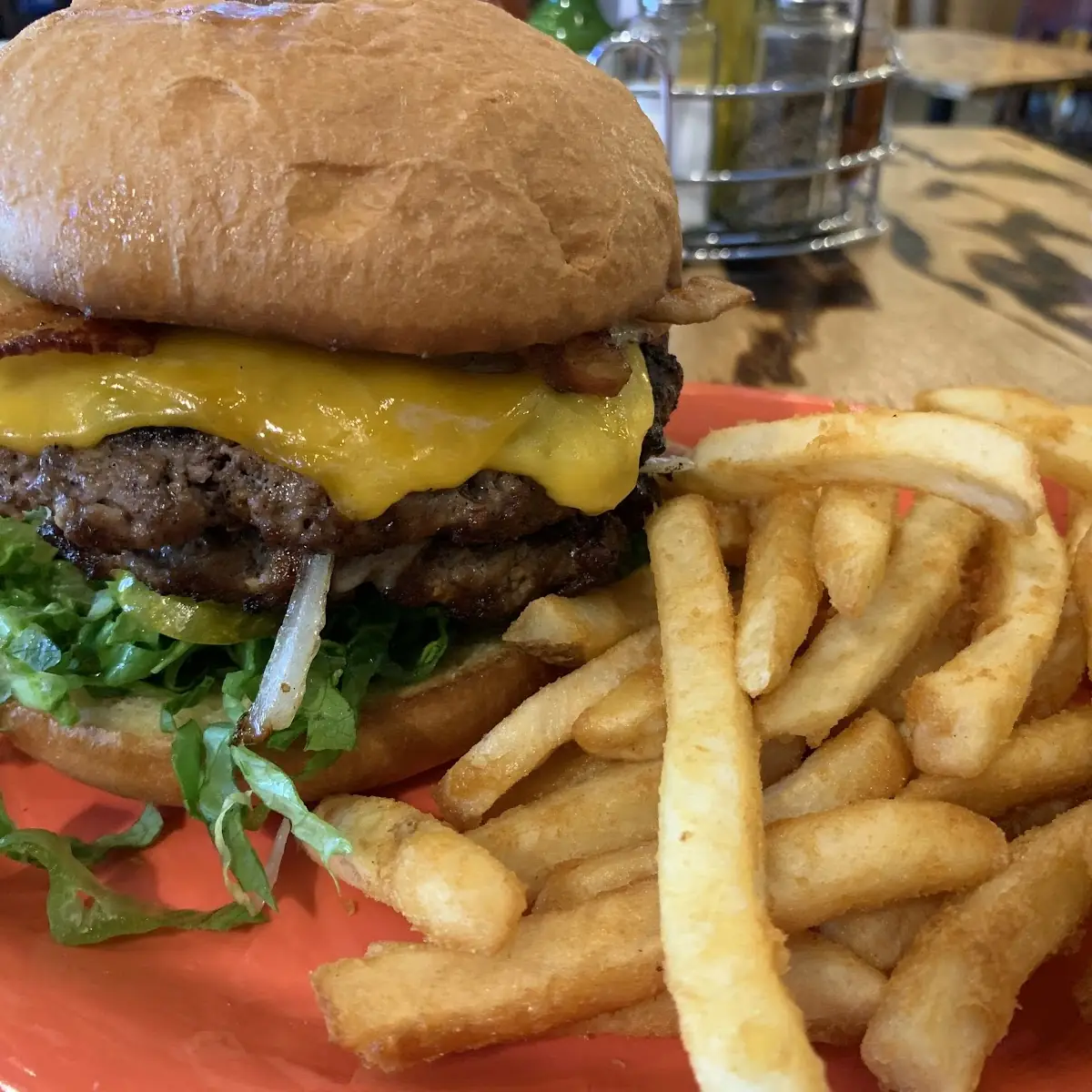 Bacon Cheeseburger with Fries