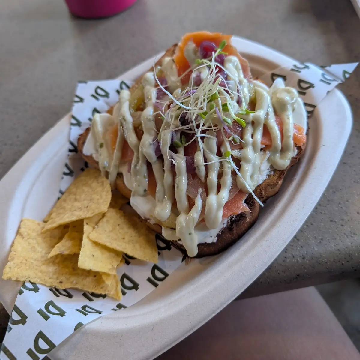 Smoked Salmon Tostada