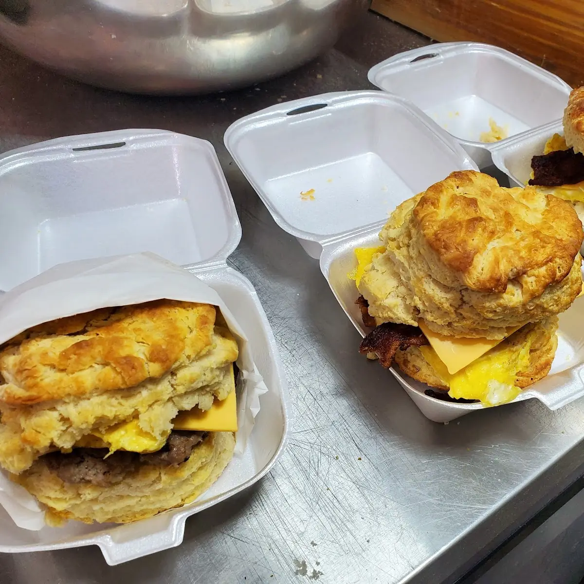 Savory Ham Egg & Cheese Biscuit