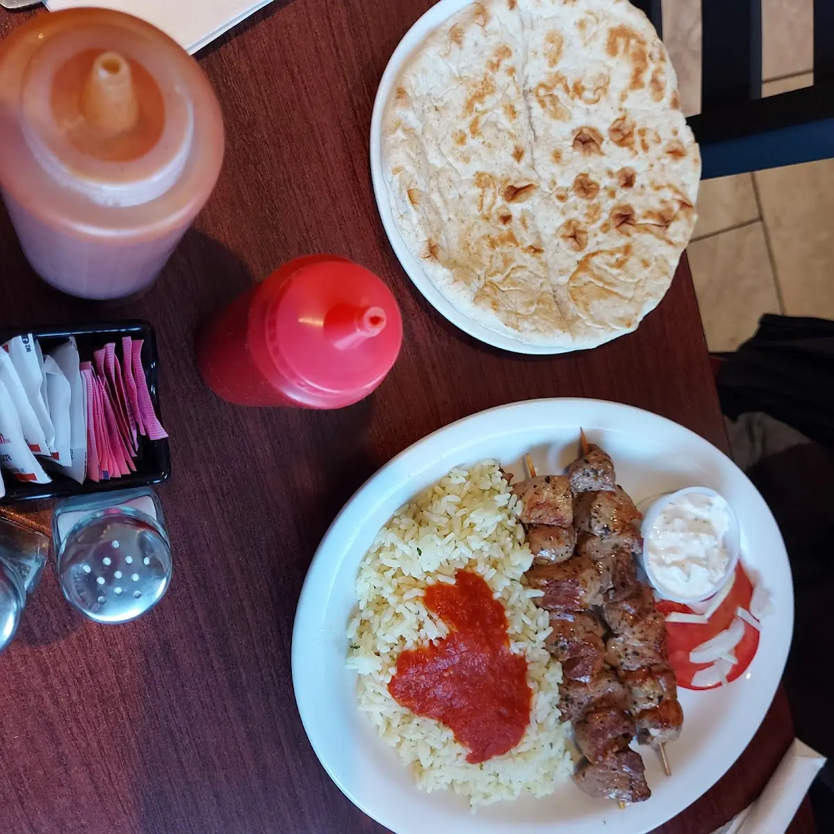 Pork Souvlaki, Stathis Grill