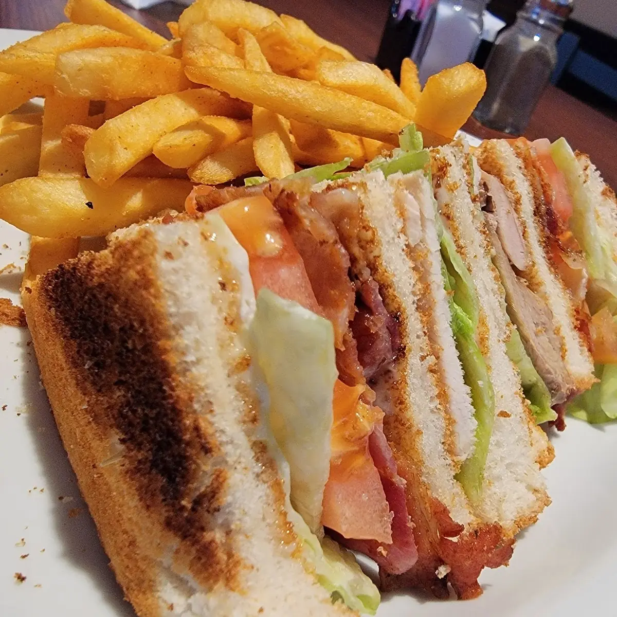 Turkey Club Sandwich, Stathis Grill