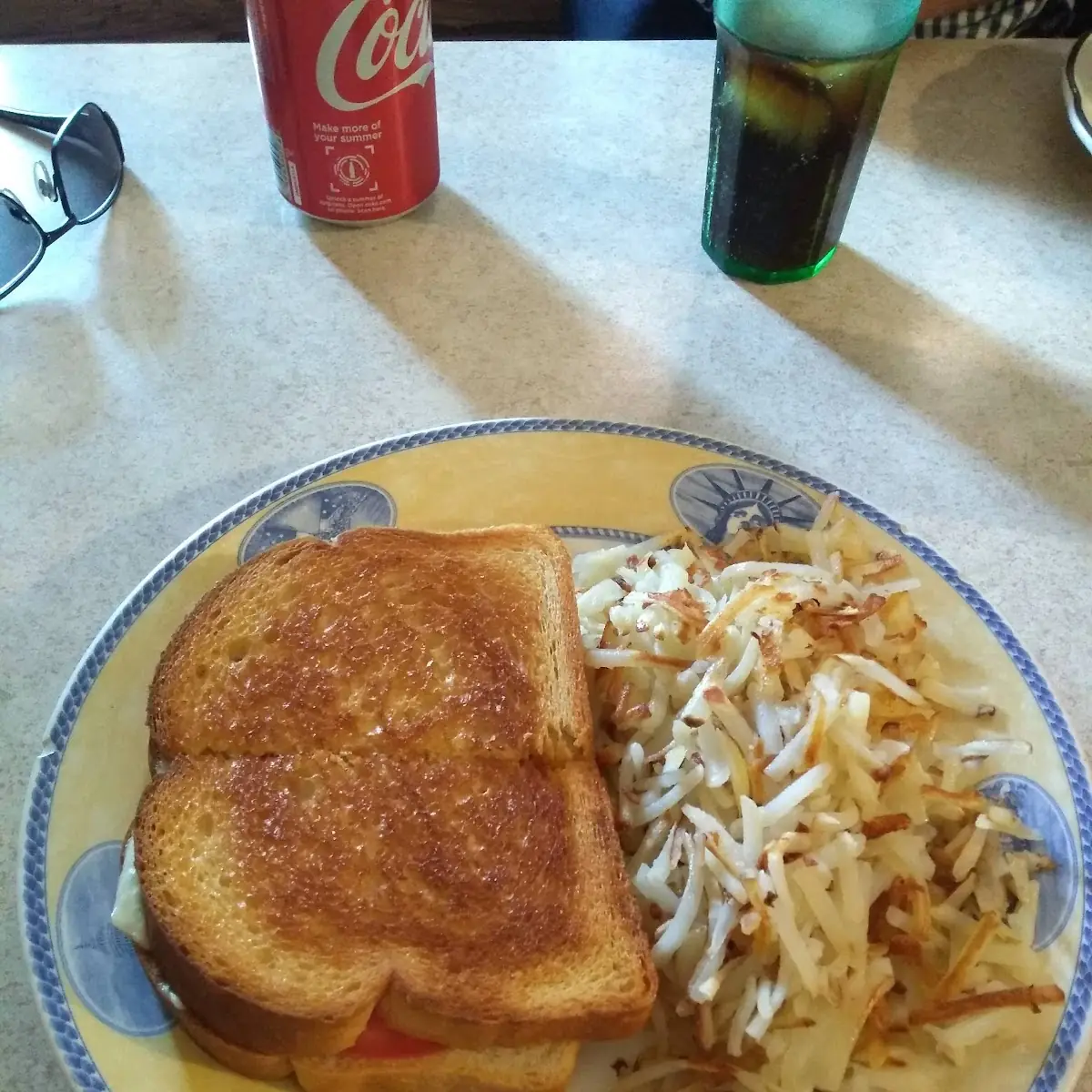 Grilled Cheese Anf Hash Browns