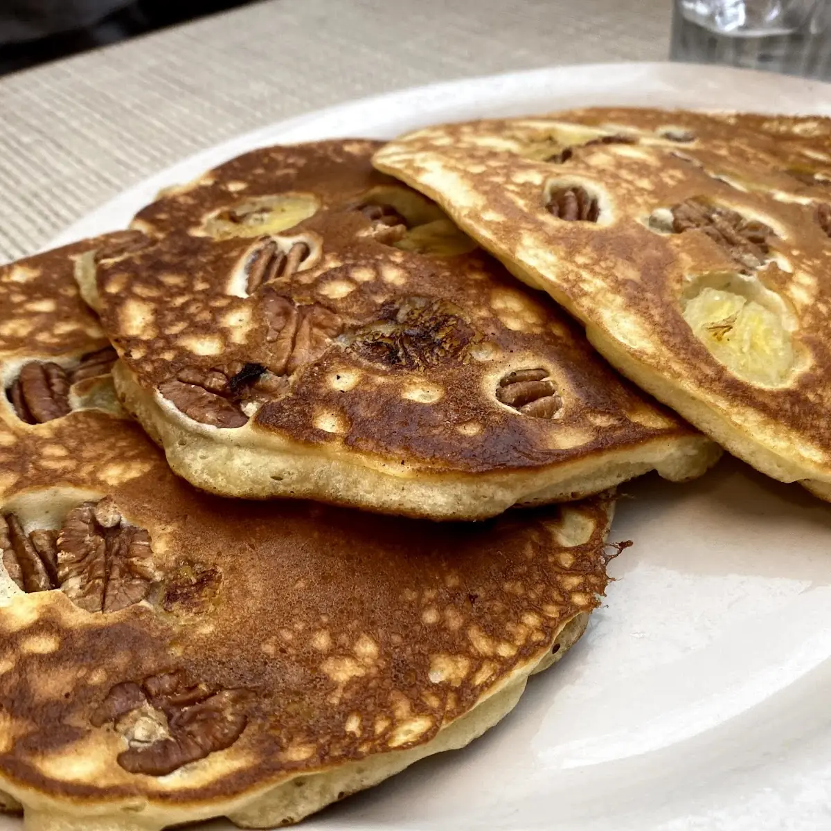 Pecan Banana Pancakes