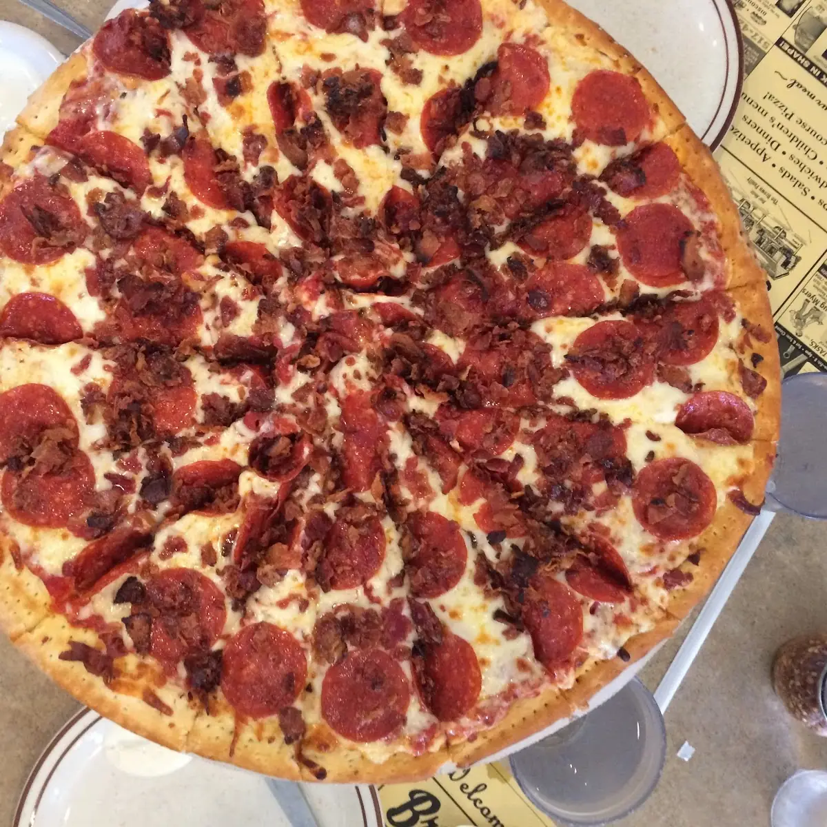 Bacon Pepperoni Pizza