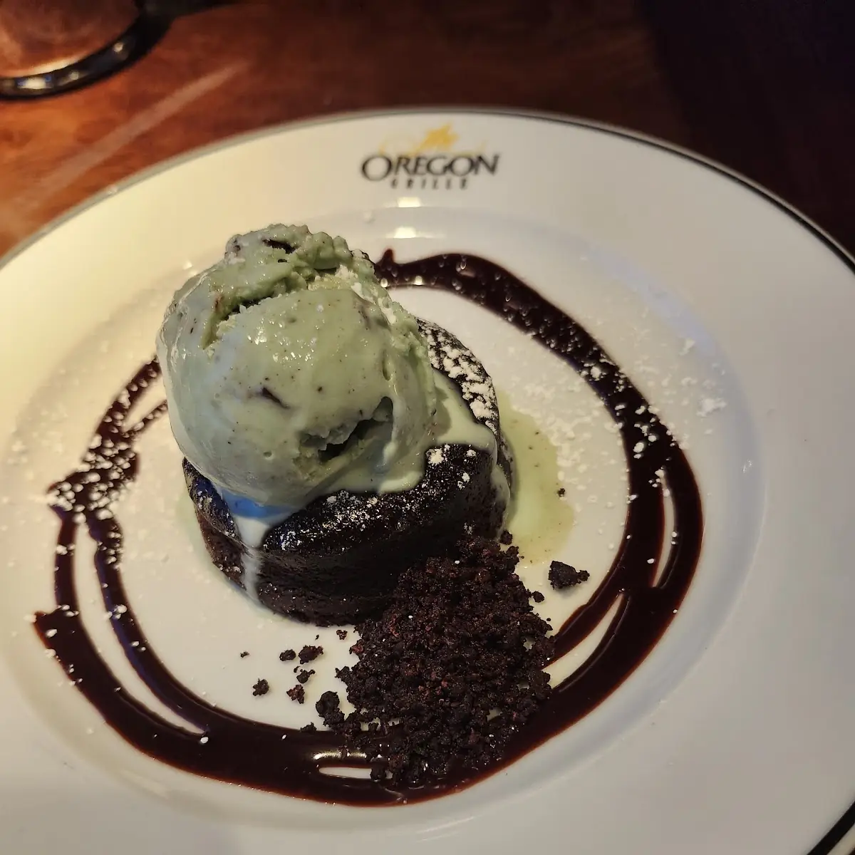 Chocolate Cake with Vanilla Ice Cream