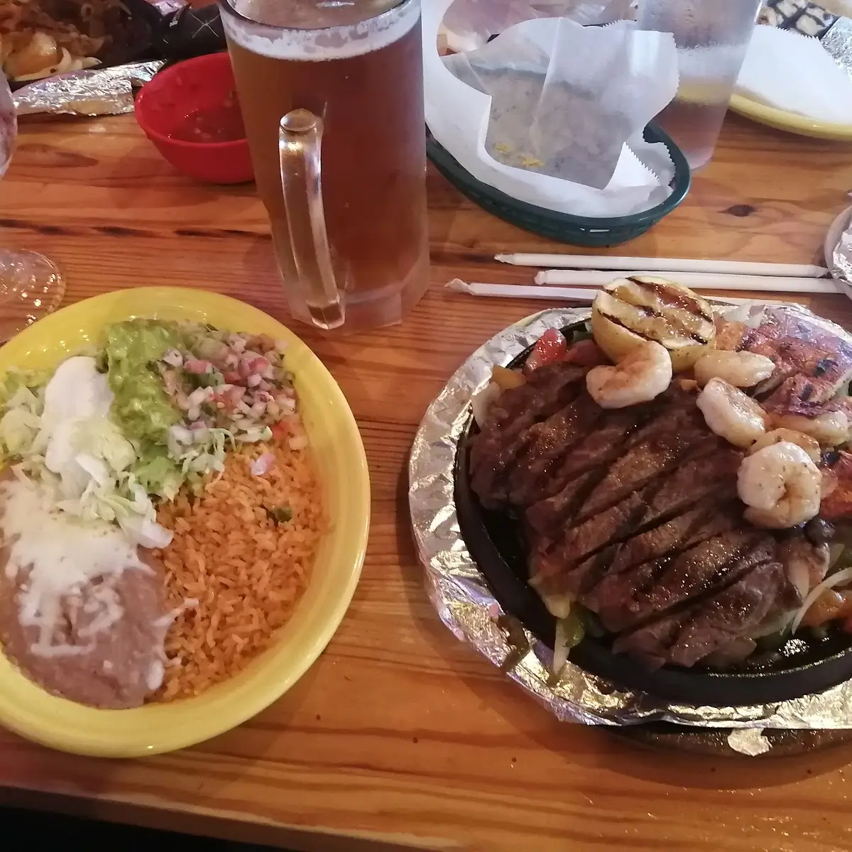New York Strip and Shrimp