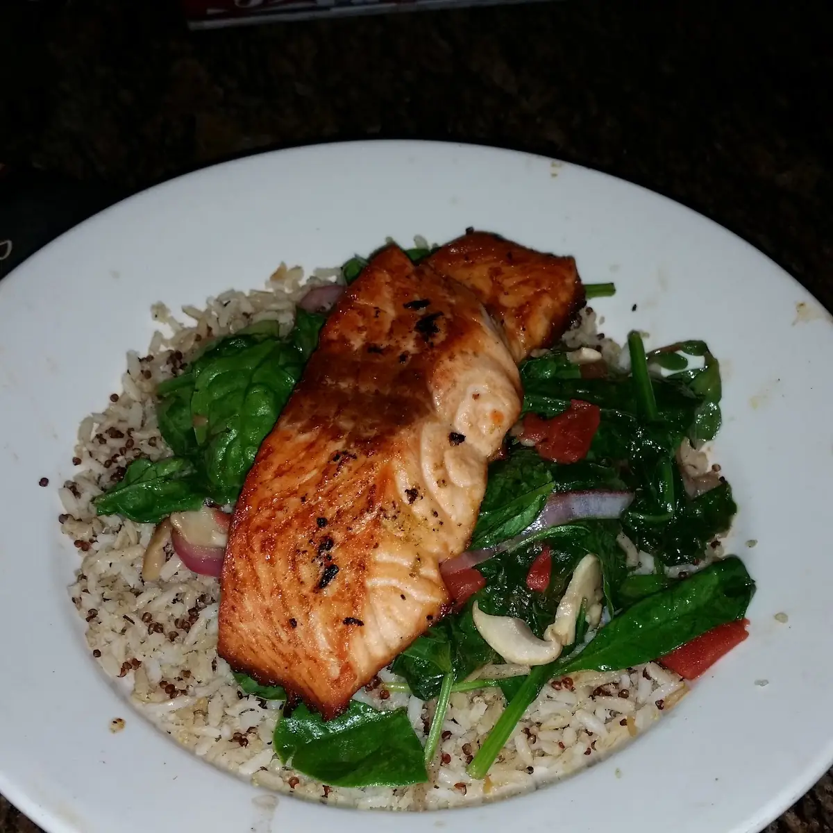 Enlightened Cherry Chipotle Glazed Salmon