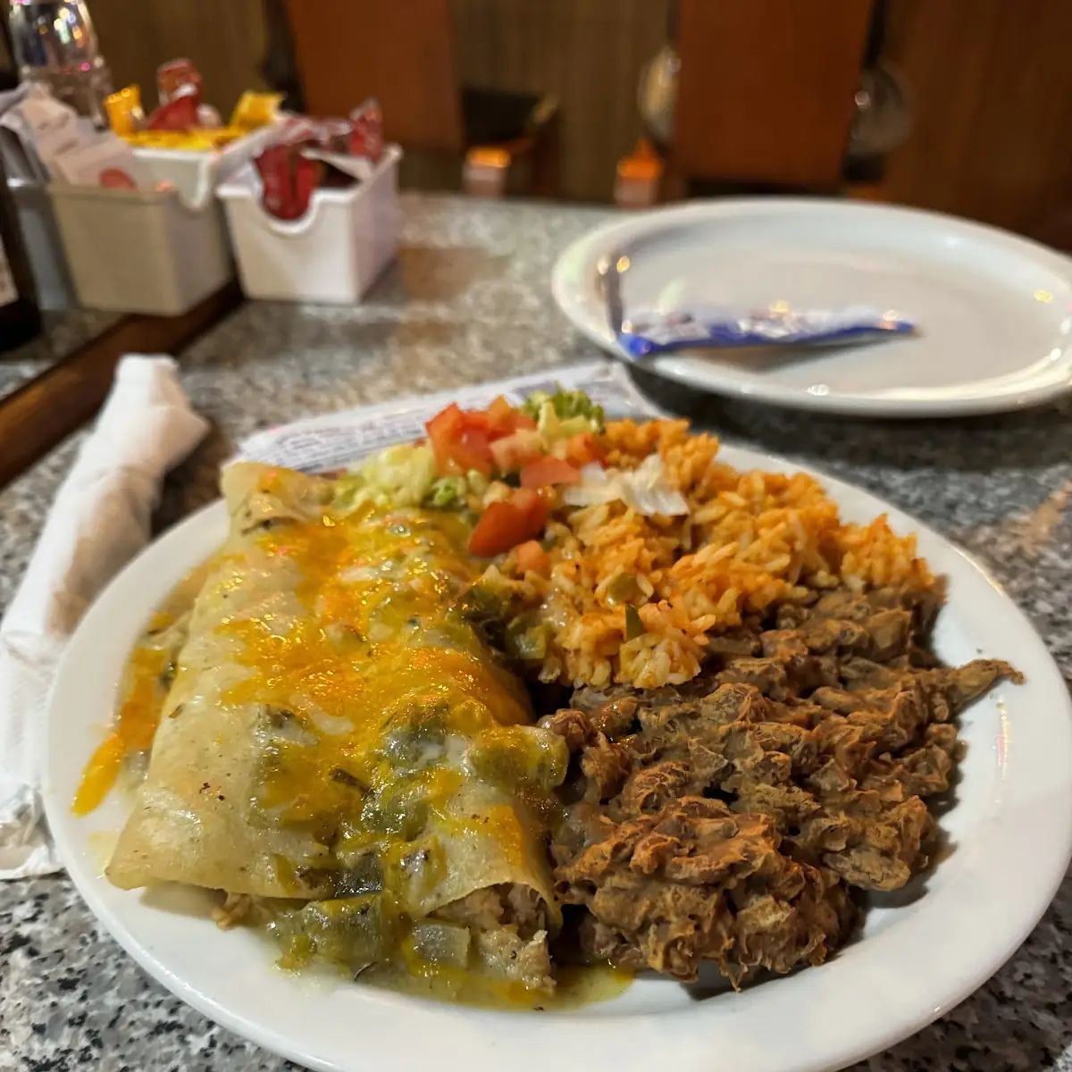 Smothered Bean Burrito