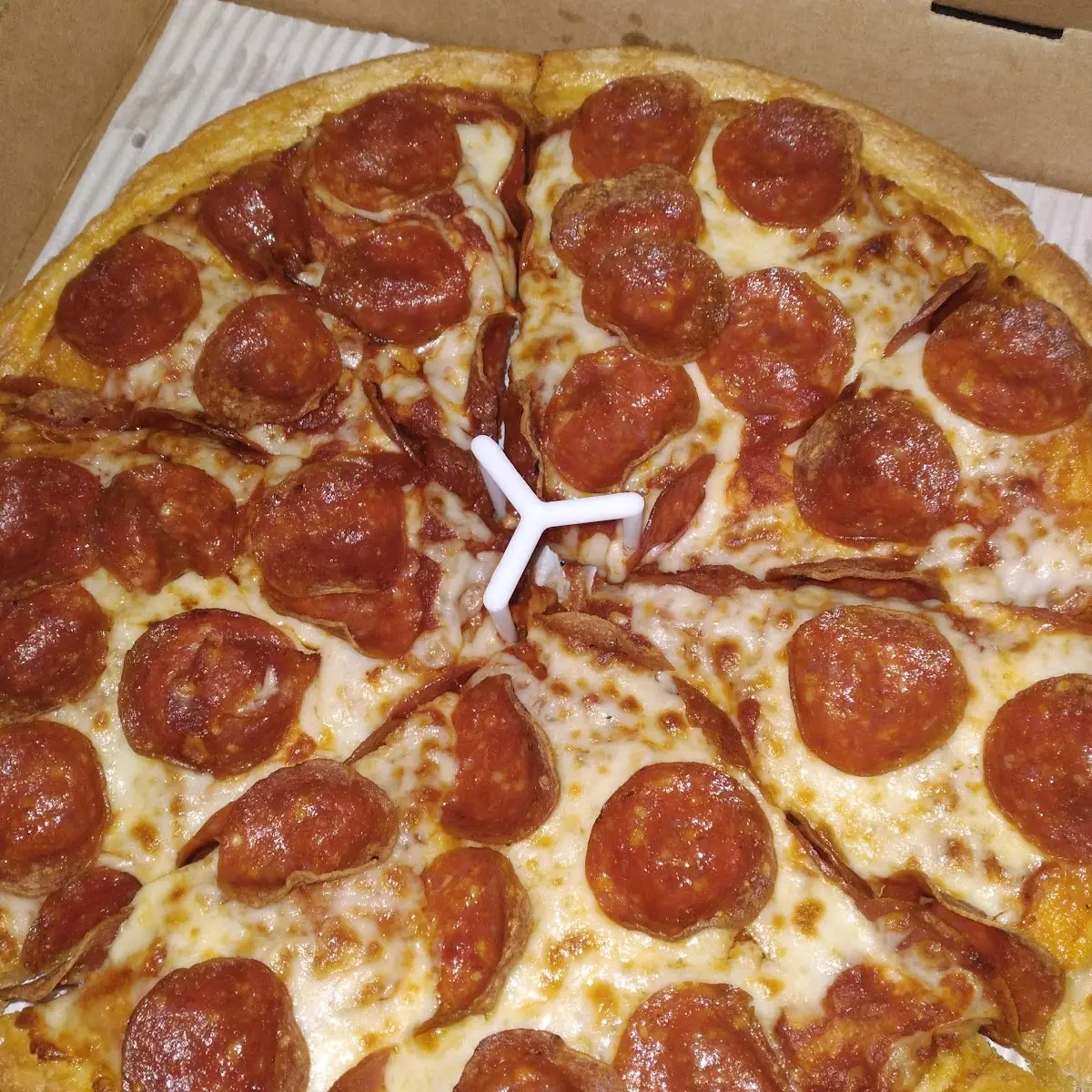 Deep Dish Pepperoni Pizza
