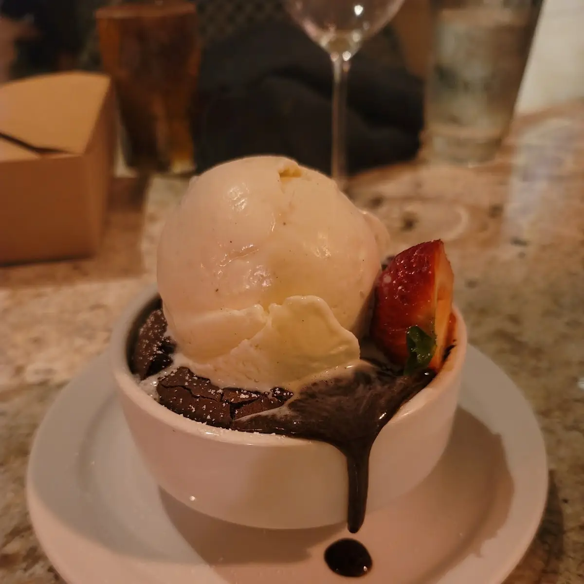 Chocolate Lava Cake Ala Mode for Two