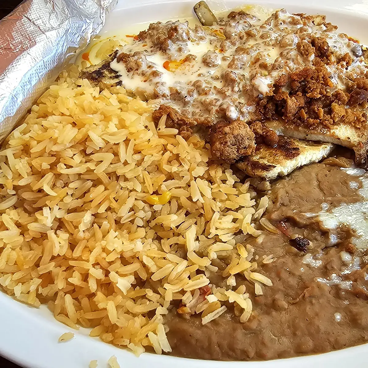 Rice and Refried Beans