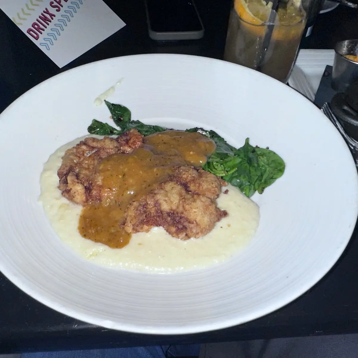 Southern Fried Chicken and Grits