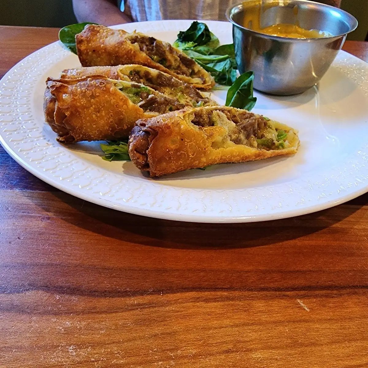 Philly Steak and Cheese Egg Rolls