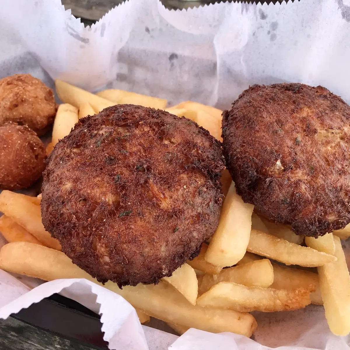 Crab Cakes Basket