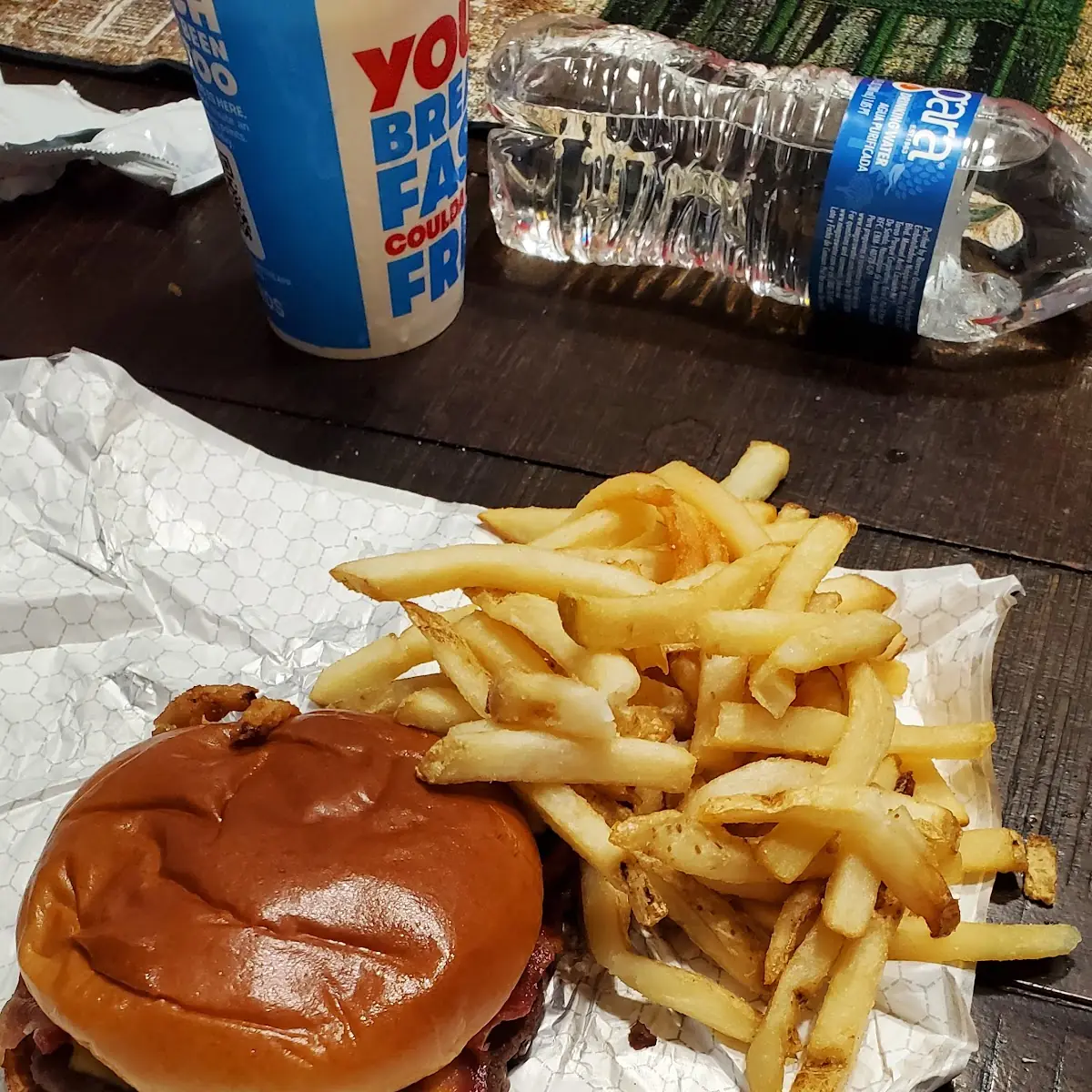 Smoked Bourbon Cheeseburger Combo