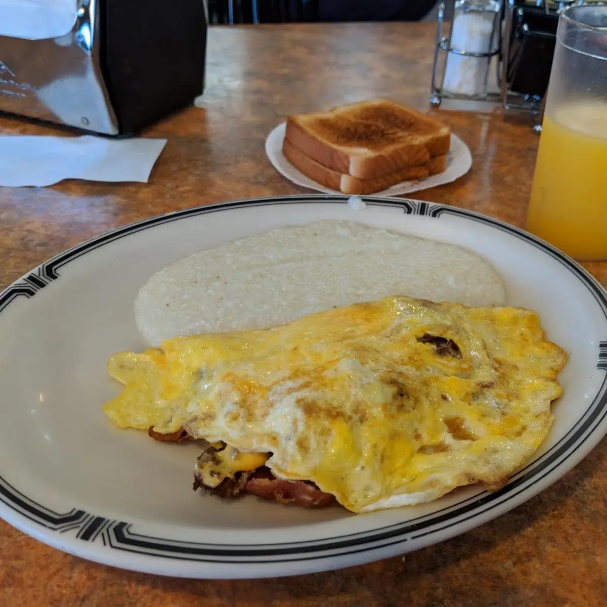 Bacon Sausage Omelette