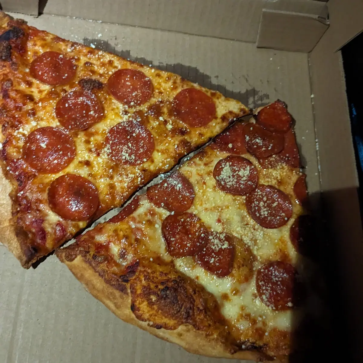 Pepperoni and Ricotta Cheese Pizza Box