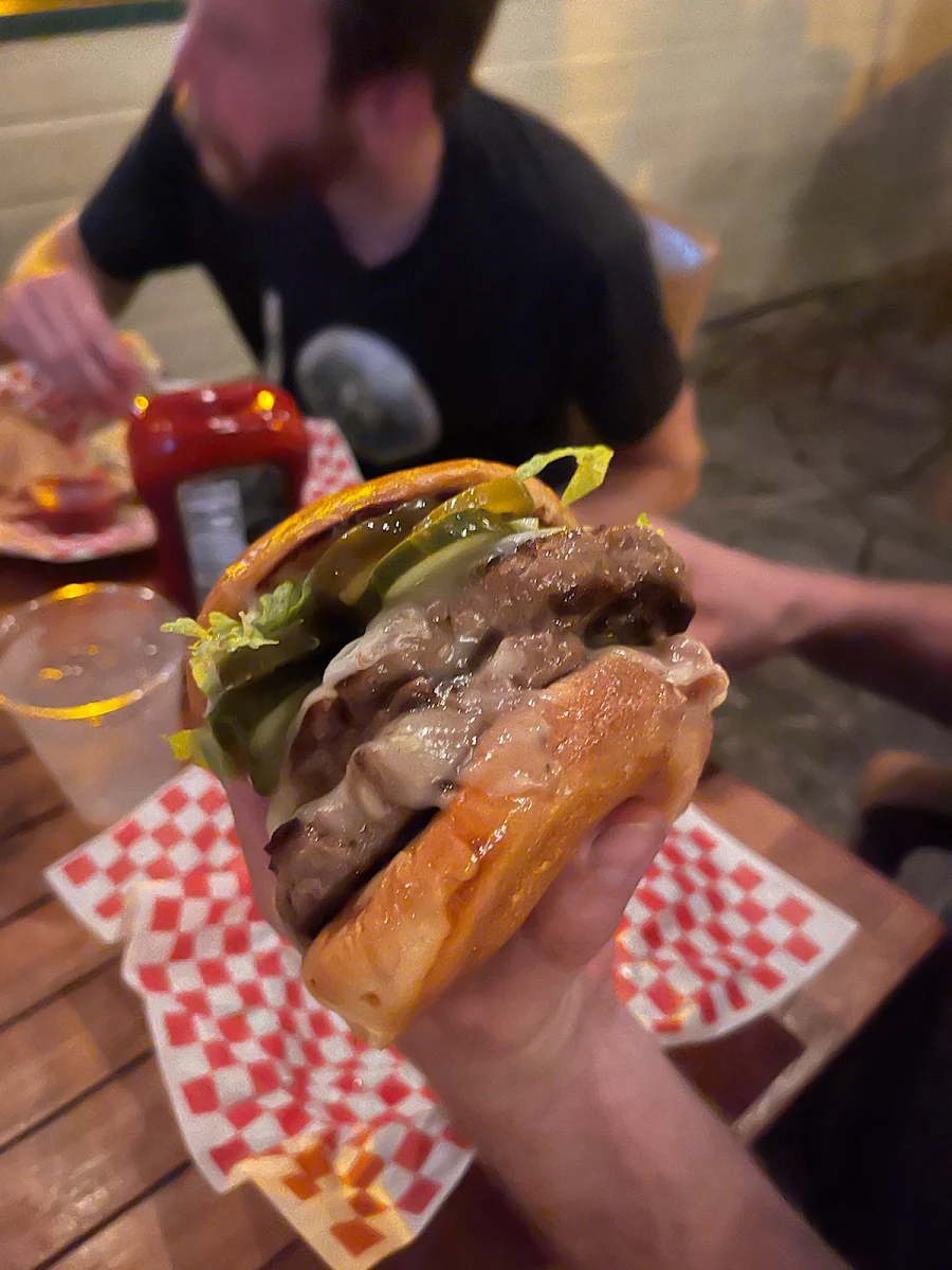 Double Cheese Burger Added Jalapeños