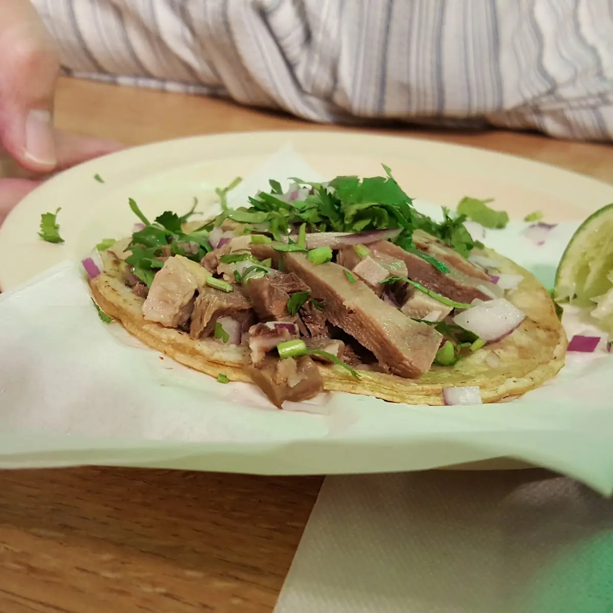 Lengua Tongue Taco