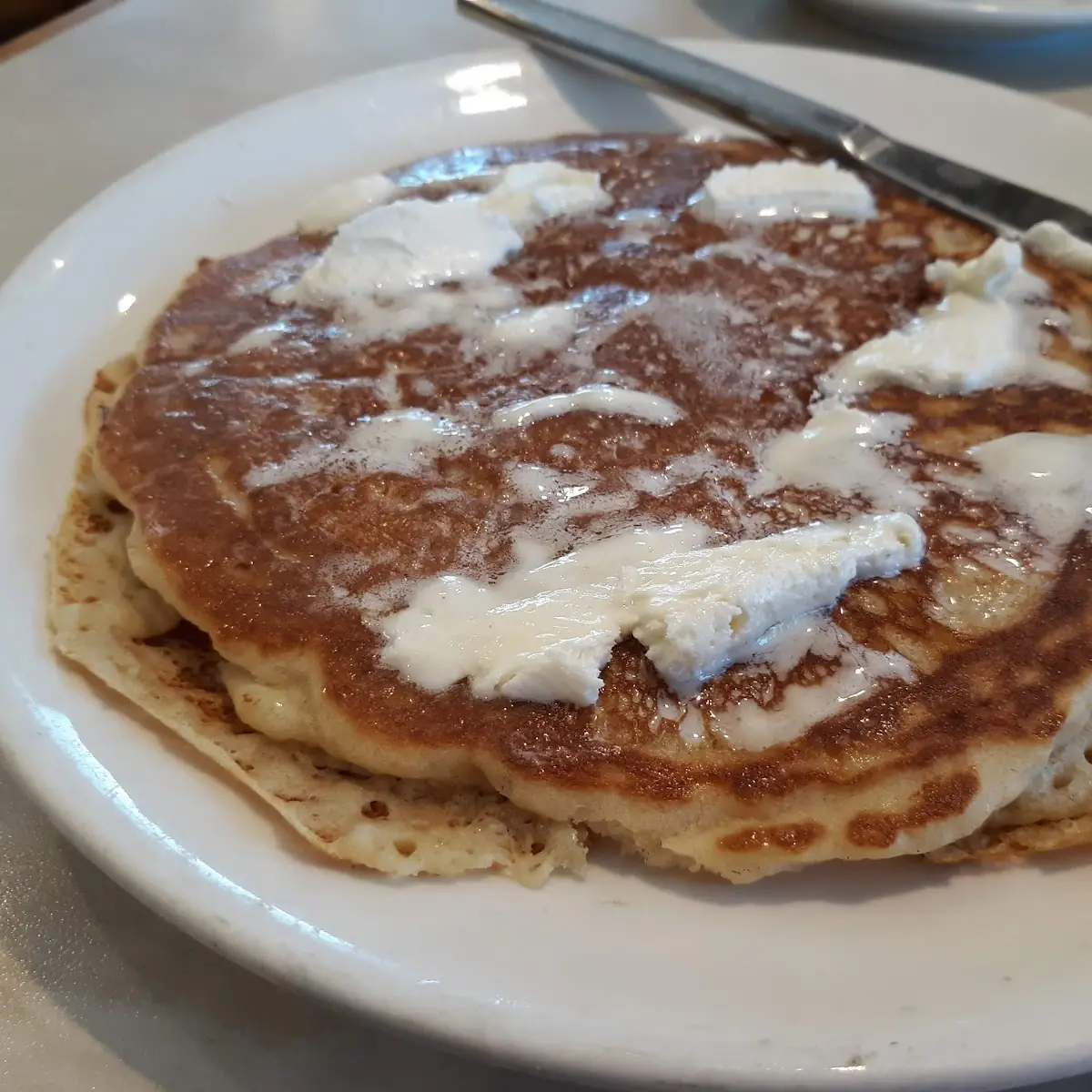 Short Stack of Pancakes with Whipped Butter