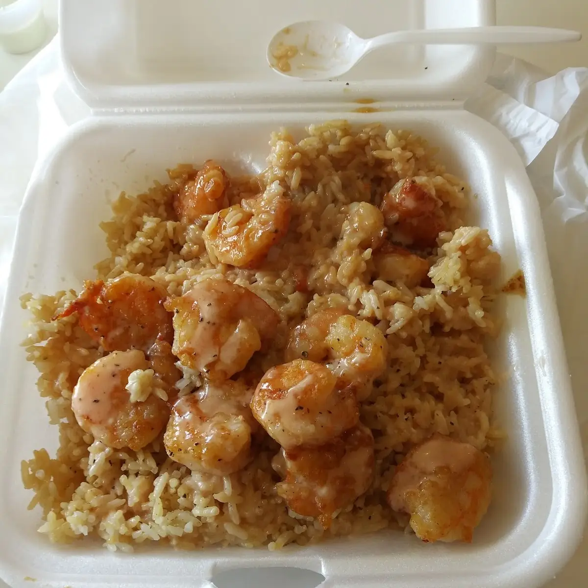Shrimp Teriyaki with Fried Rice