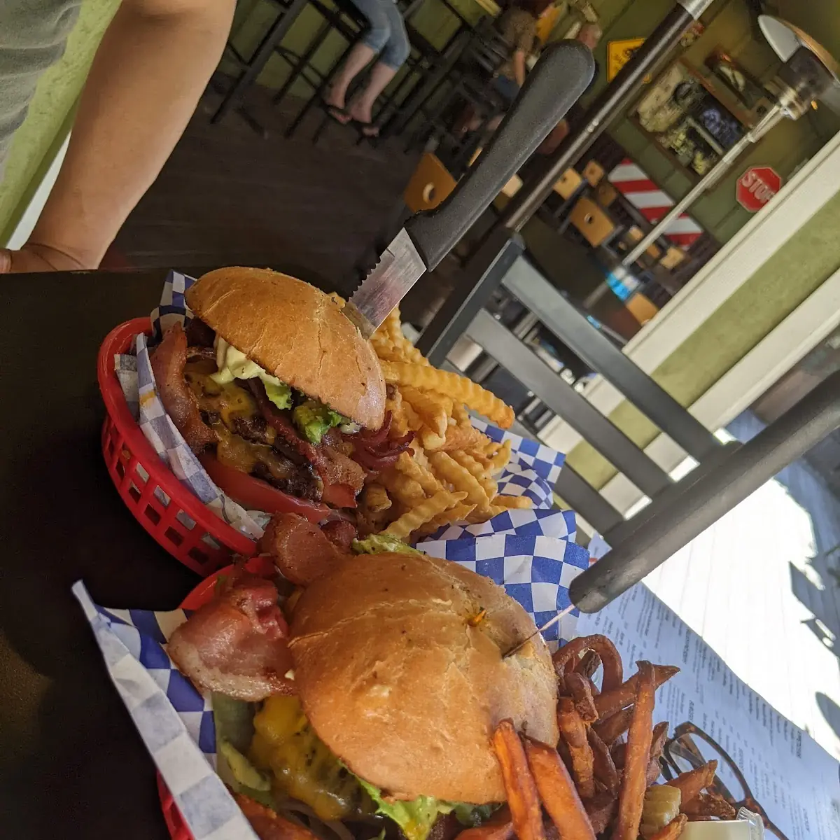 Double Avocado Bacon Cheeseburger