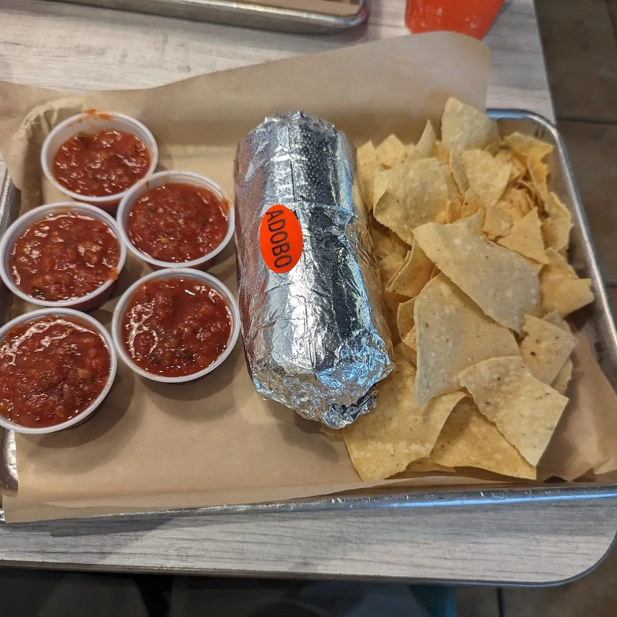 Adobo Chicken Burrito