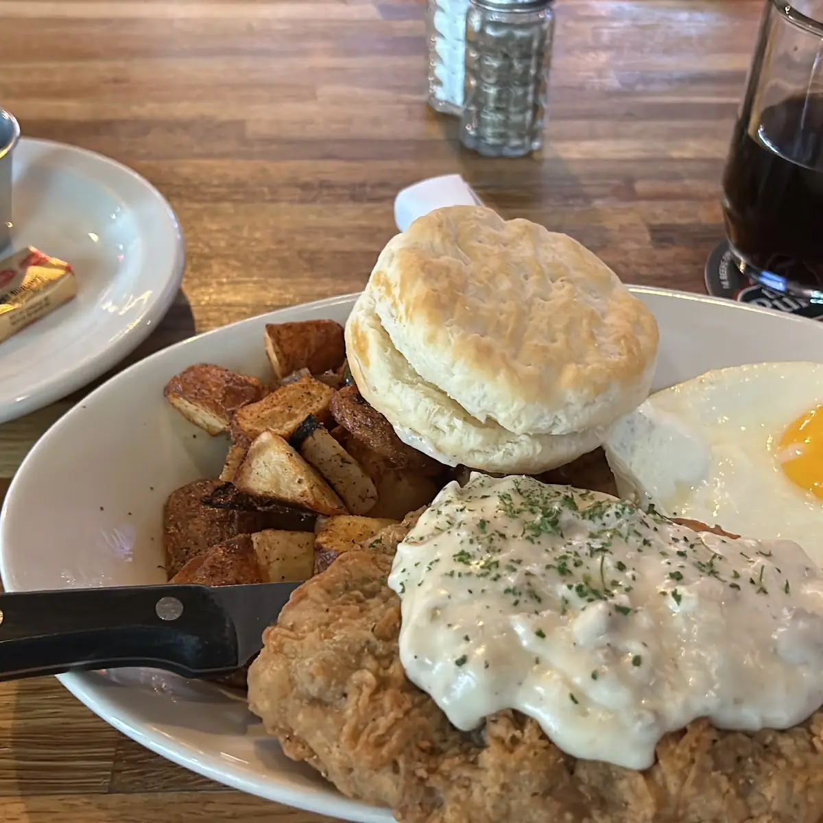 Chicken Fried Steak and Eggs