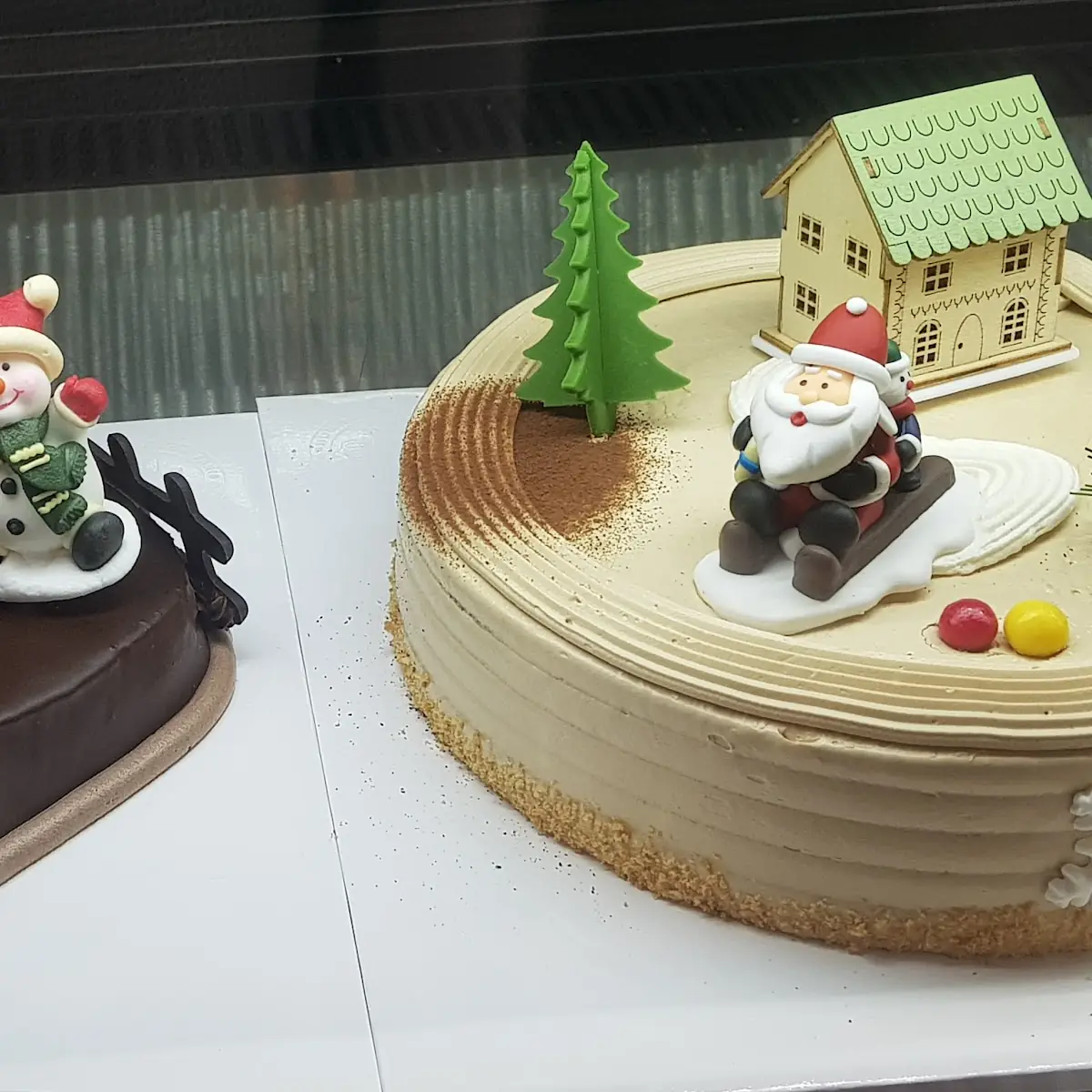 Christmas Cake Open Fire