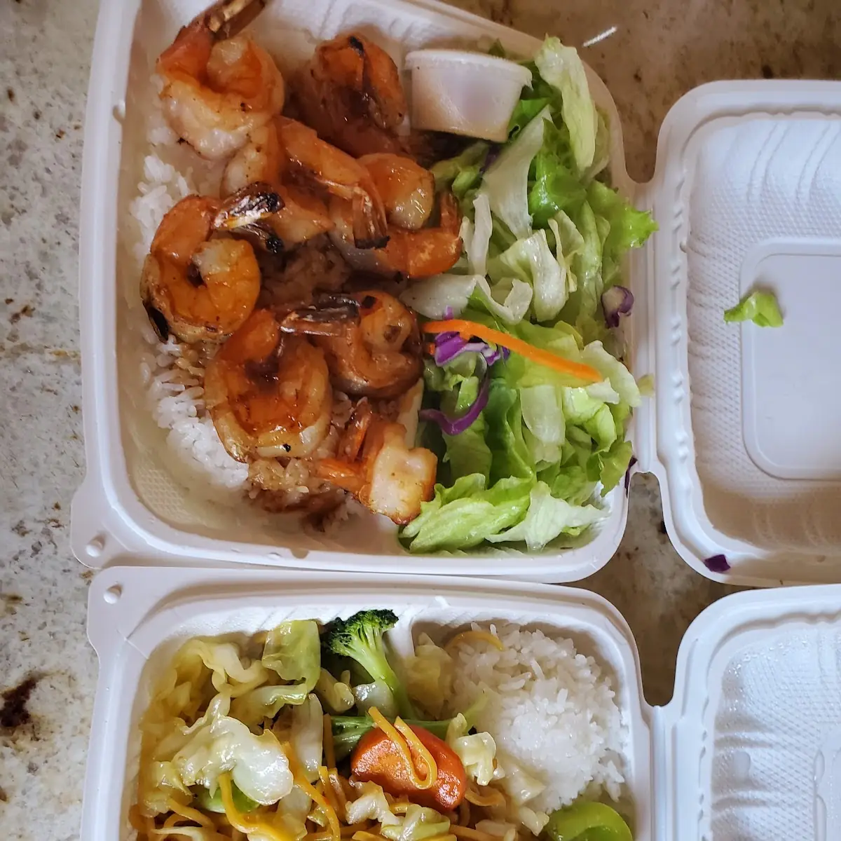 Teriyaki Shrimp Yaki Soba