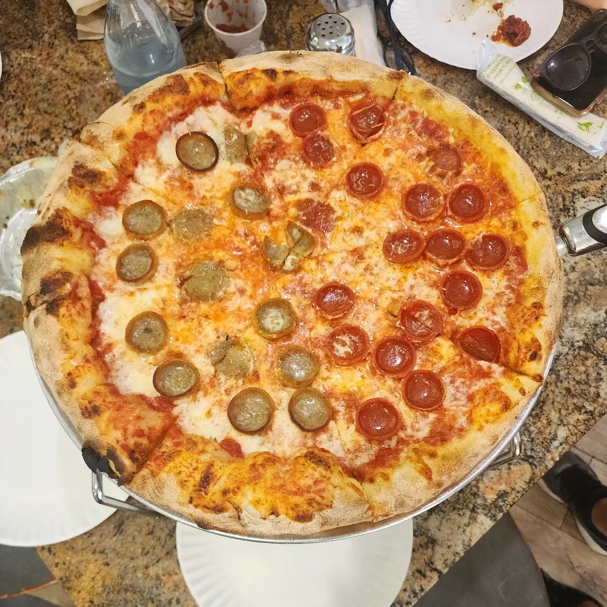 1 2 Pepperoni 1 2 Sausage Pizza