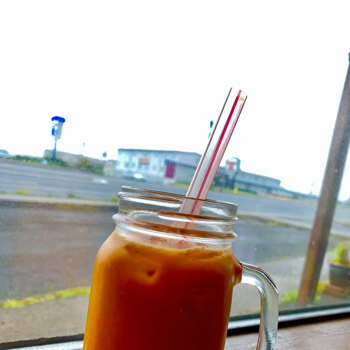 Thai Iced Tea with Boba