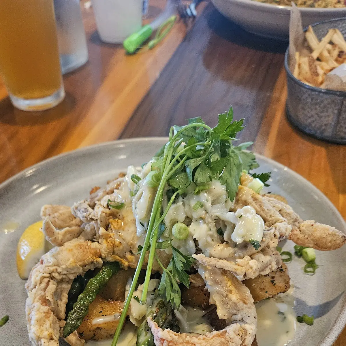 Soft Shell Crab Special with Crawfish