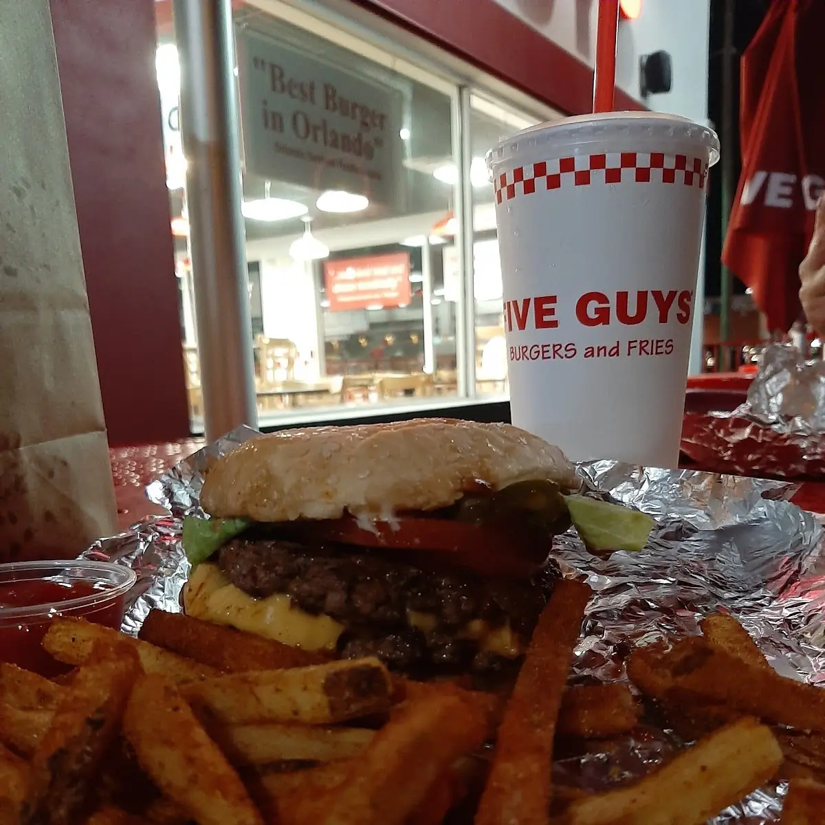 Double Cheeseburger and Fries