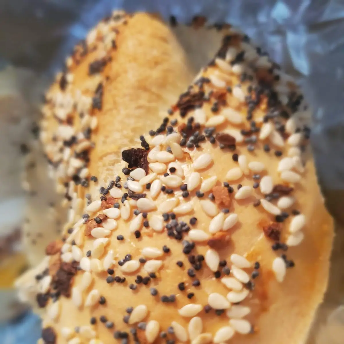 Everything Bagel with Egg and Cheese