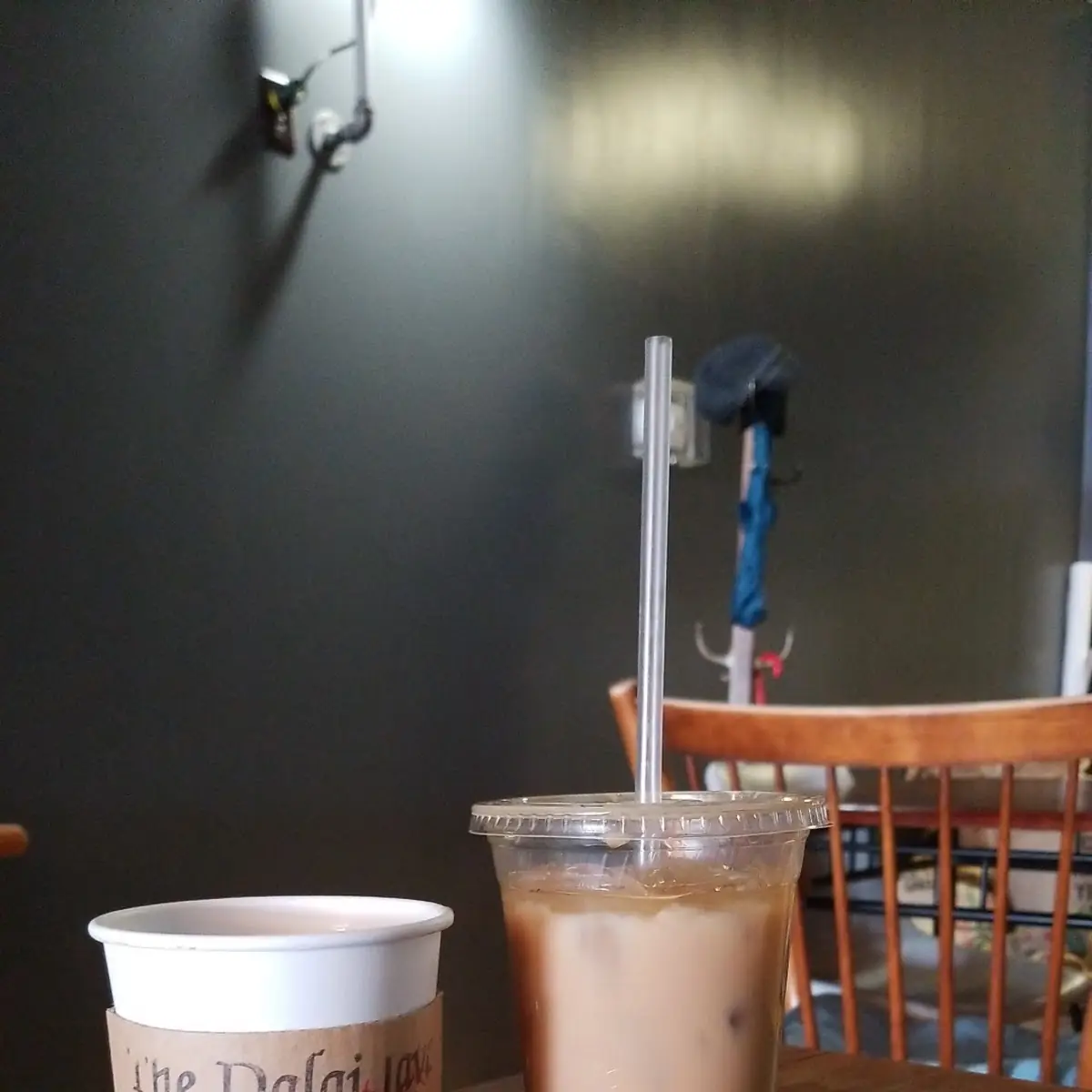 Iced Blueberry Dirty Chai Latte
