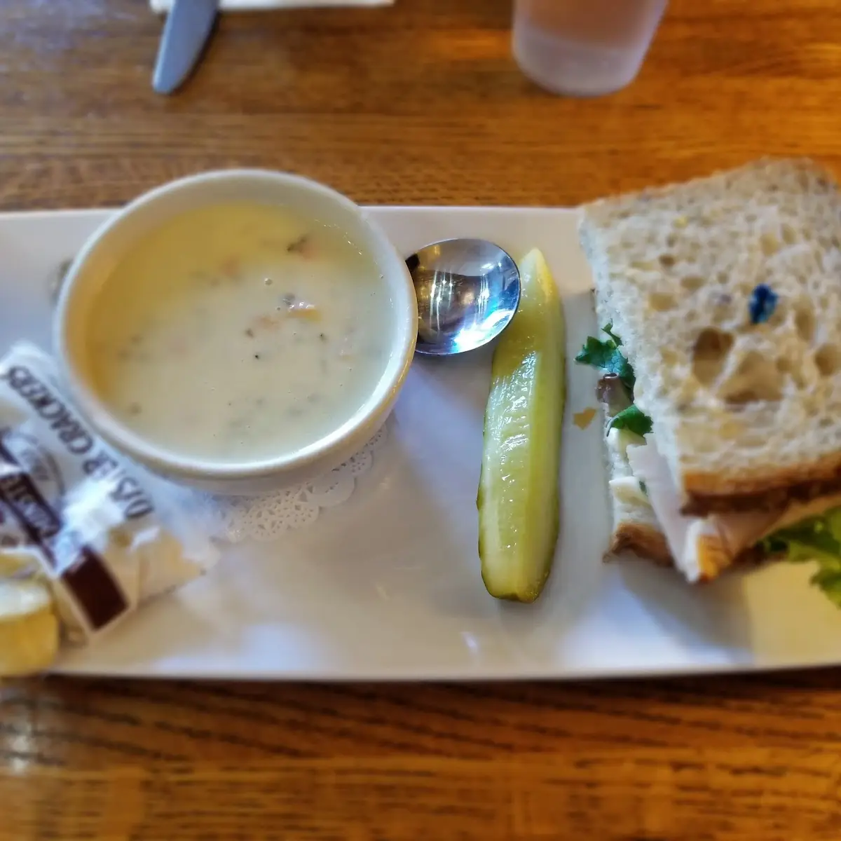 Turkey and Cheddar with Wild Rice Soup
