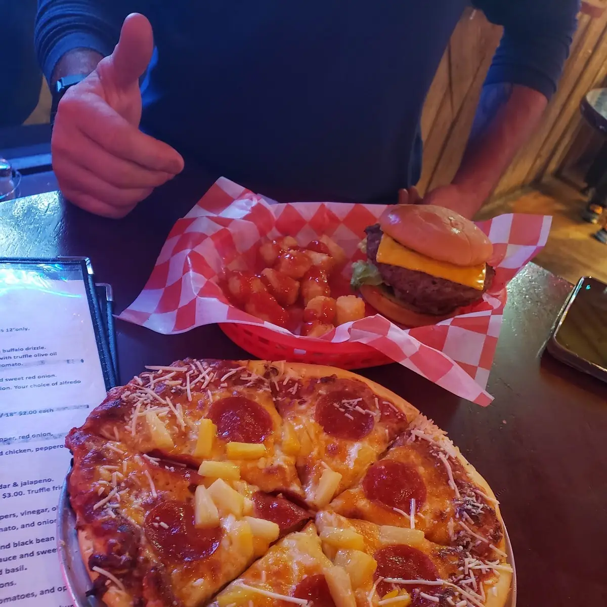 Pineapple and Pepperoni Pizza