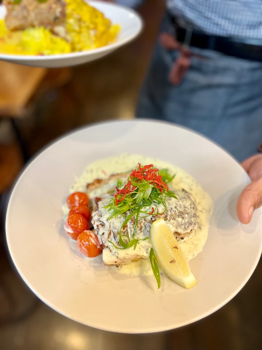Poached Chicken Risotto, The Courthouse Restaurant