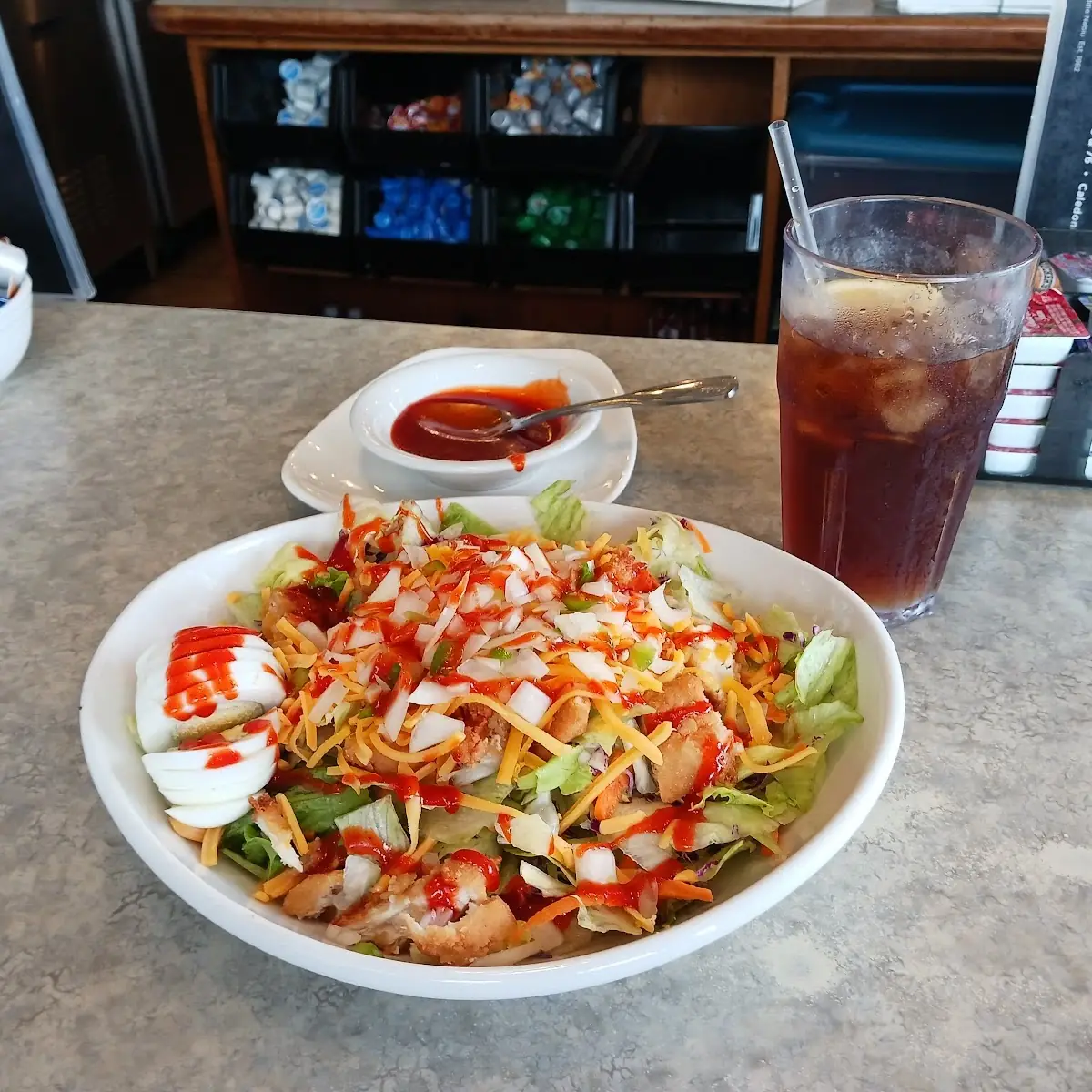 Crispy Chicken Salad with French Dressing