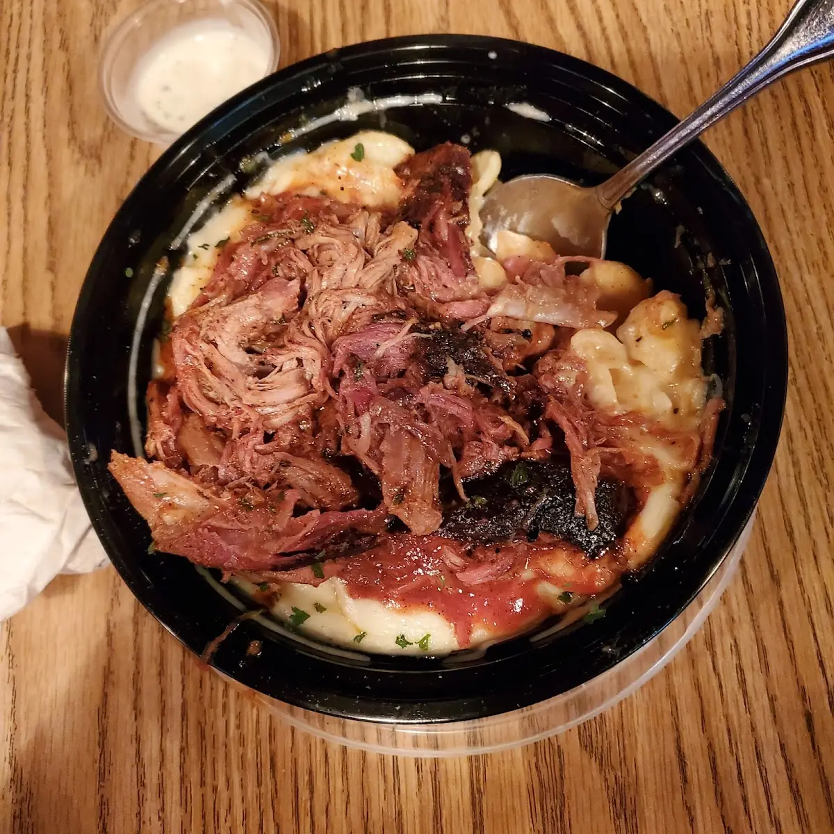 BBQ Pork Loaded Mac and Cheese