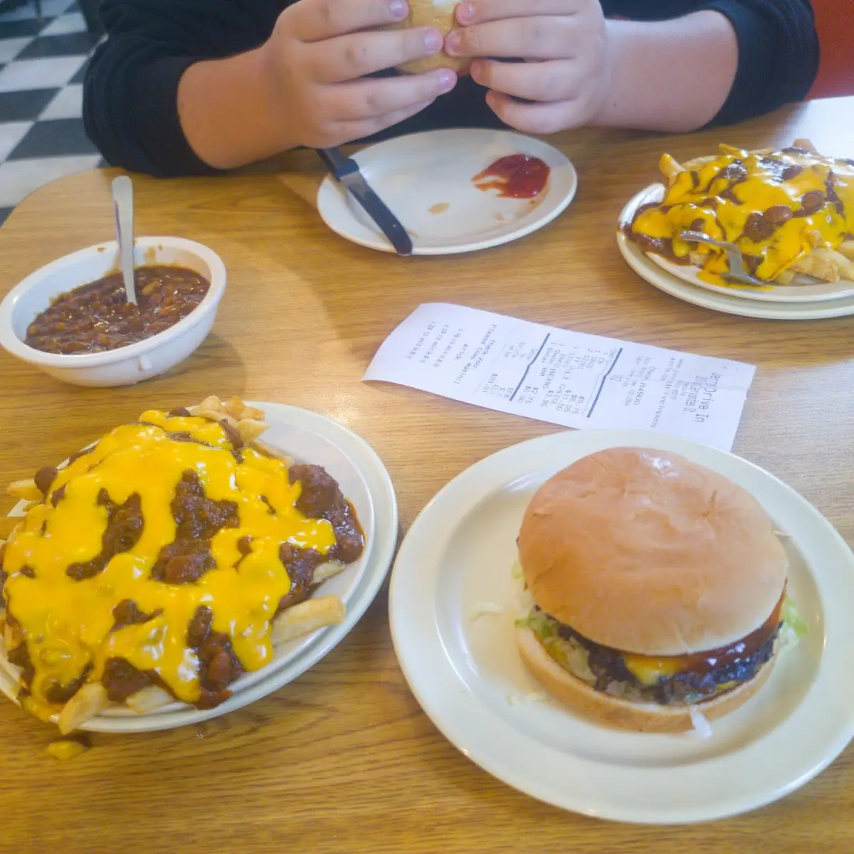 Cheeseburger with Chili Cheese Fries