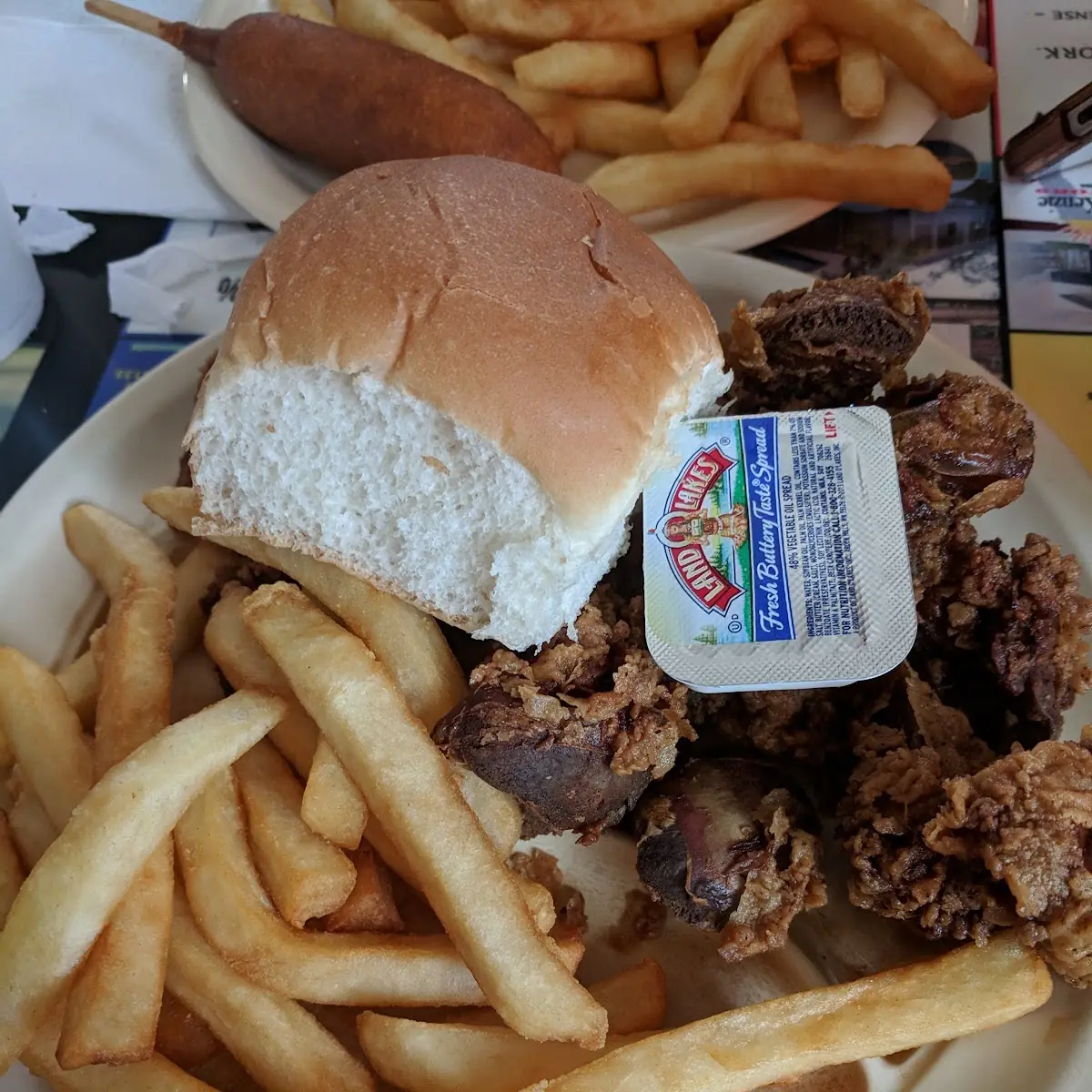 Fried Chicken Livers with Fries