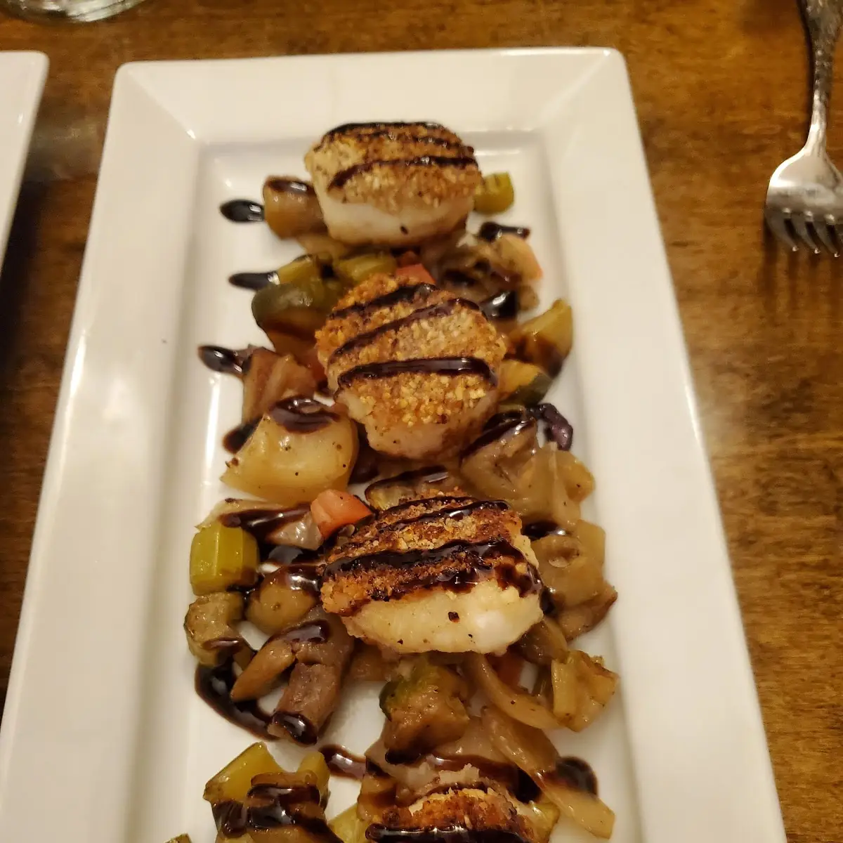 Pignoli Encrusted Sea Scallops