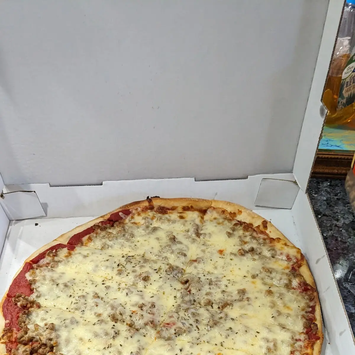 Cheese and Sausage Pizza