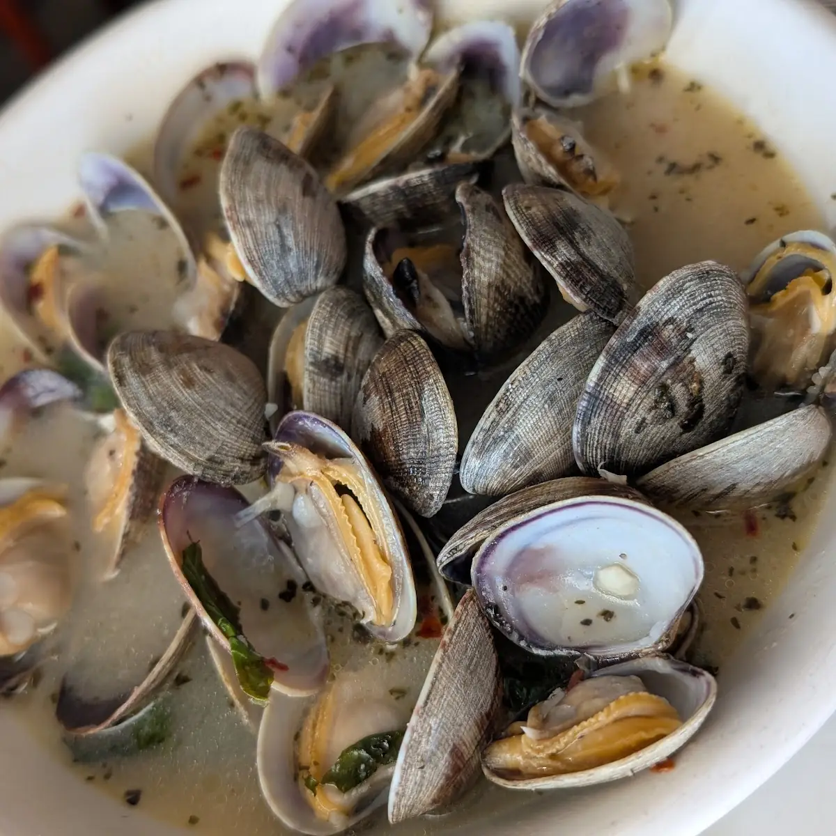 Steamed Clams Oreganata