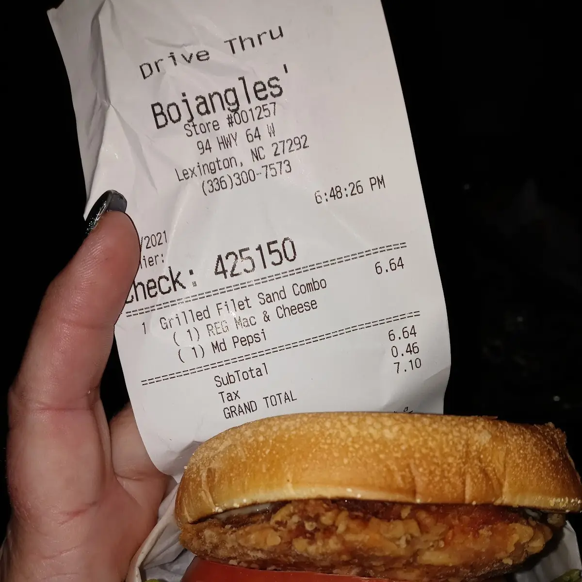 Supposed to Be Grilled Chicken Sandwich