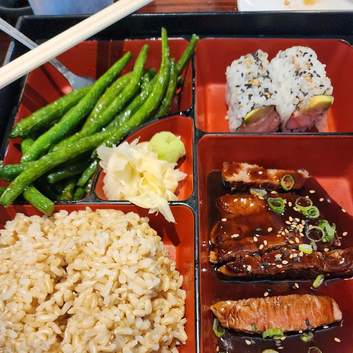 Bento Box with Tempura Shrimp