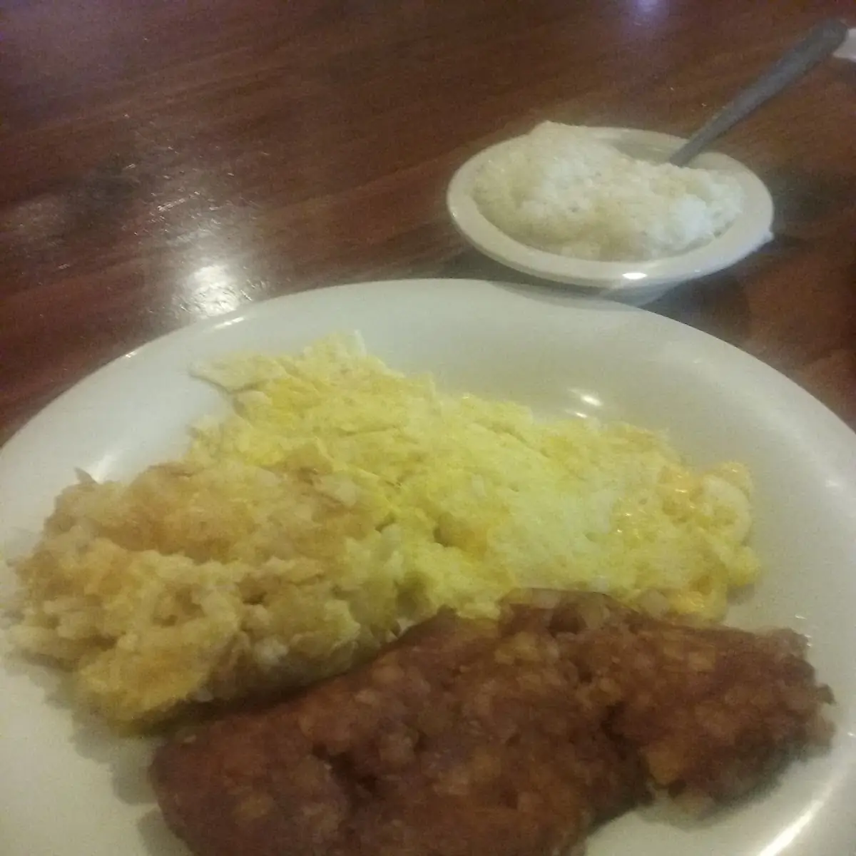 Scrambled Eggs and Corned Beef Hash