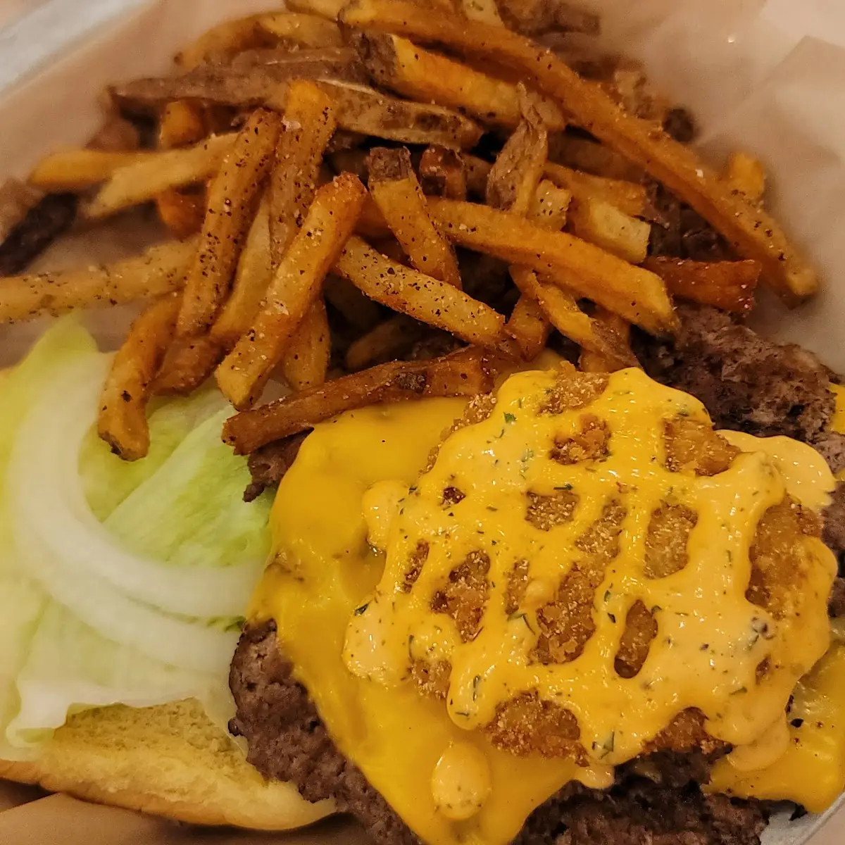 Classic Cheeseburger and Fries
